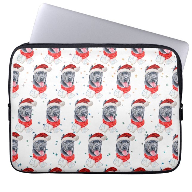 Cane Corso Dog Breed Christmas Stars Laptop Sleeve (Voorkant)