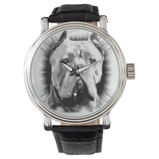 Cane Corso Dog Horloge (Voorkant)