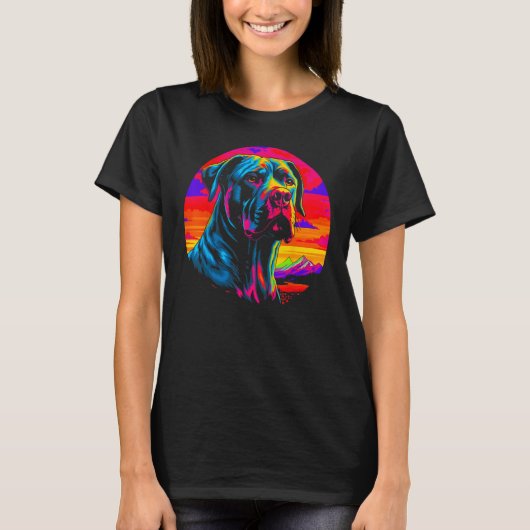 Cane Corso Dog Sunset T-shirt (Voorkant)