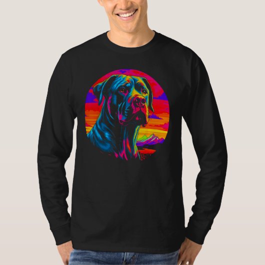 Cane Corso Dog Sunset T-shirt (Voorkant)