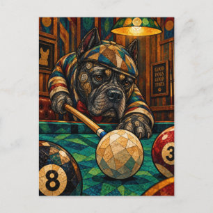 Cane Corso, Geometrisch Mozaïek Briefkaart