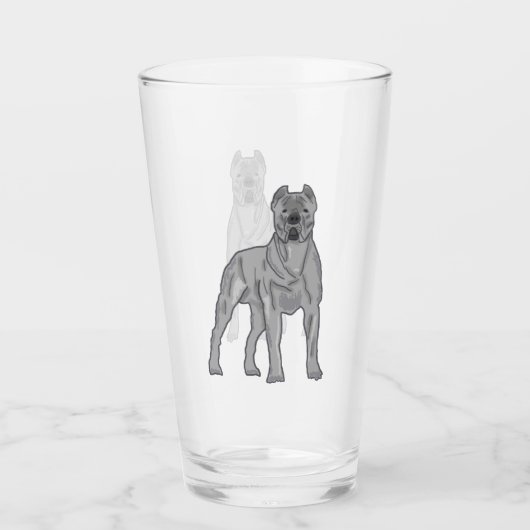 Cane Corso Glas (Voorkant)