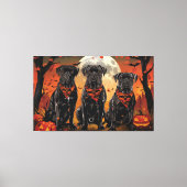 Cane Corso Halloween Spooky Canvas Afdruk (Voorkant)