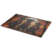 Cane Corso Halloween Spooky Snijplank (Hoek)