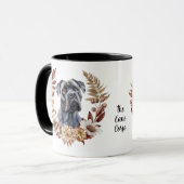 Cane Corso Hond Herfst krans Mok (Voorkant links)