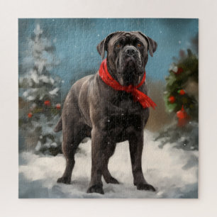 Cane Corso Hond in Sneeuw Kerstmis Legpuzzel