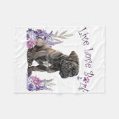 Cane Corso-hond Moeder Bloem Fleece Deken (Voorkant (Horizontaal))