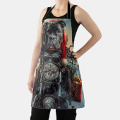 Cane Corso Hond Rijden Motorfiets Kerstmis Schort (Insitu)