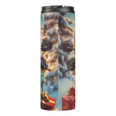 Cane Corso Hond Rijden Motorfiets Kerstmis Thermosbeker (Achterkant)