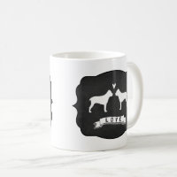 Cane Corso-hond Silhouetten Liefde