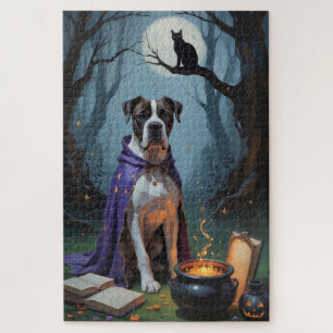 Cane Corso Hond Whimsicale Halloween Schildering Legpuzzel