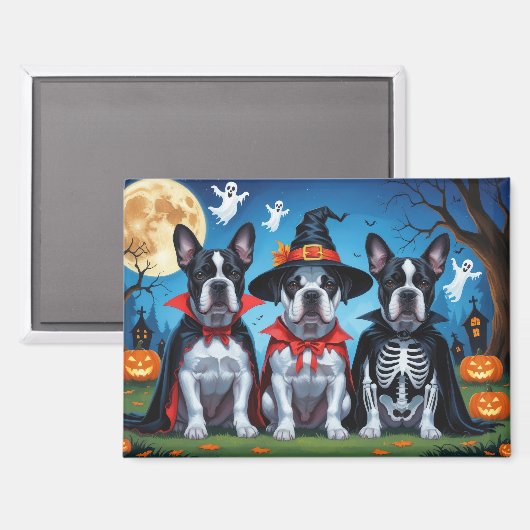 Cane Corso Honden Pompoen Halloween Grappig Magneet (Voorkant / Achterkant)