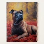 Cane Corso in Herfstbladeren Herfst Inspire Planner (Achterkant)