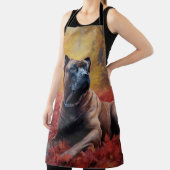 Cane Corso in Herfstbladeren Herfst Inspire Schort (Insitu)