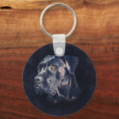 Cane Corso - Italiaans Mastiff-portret Sleutelhanger (Voorkant)