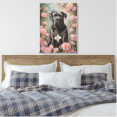 Cane Corso Italiaanse Mastiff Canvas Afdruk (Insitu (Slaapkamer))