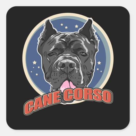 Cane Corso Italiano Dog | Cane Corsos Vierkante Sticker (Voorkant)