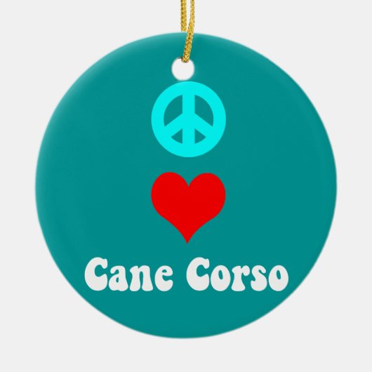 Cane Corso Keramisch Ornament (Voorkant)