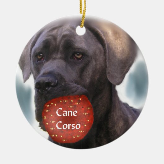 Cane Corso Kerst Ornament (Voorkant)