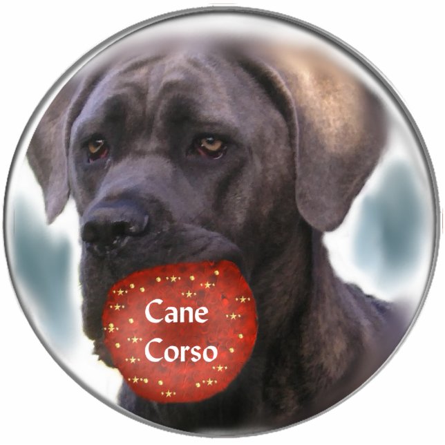 Cane Corso-kerstcadeaus Fotobeeldje Ornament (Voorkant)