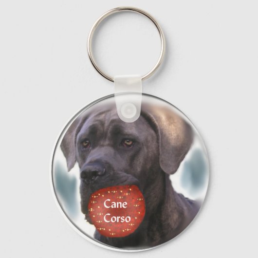 Cane Corso-kerstcadeaus Sleutelhanger (Voorkant)