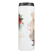 Cane Corso Kerstkrans Feestelijke Pup Thermosbeker (Achterkant)