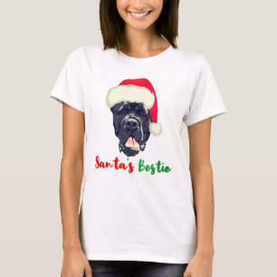 Cane Corso kerstman's Bestie Familie Pajama T-shirt