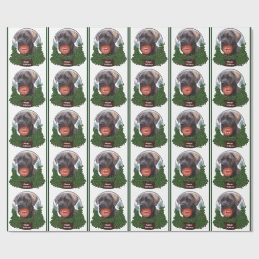 Cane Corso Kerstmis Cadeaupapier (Vlak)