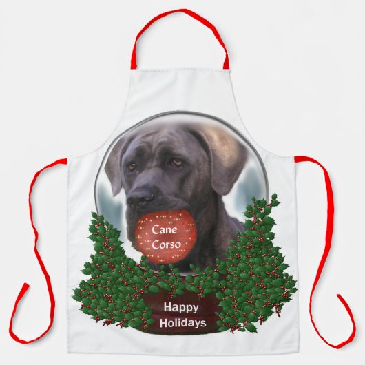 Cane Corso Kerstmis Schort (Voorkant)