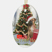 Cane Corso-kerstversiering Keramisch Ornament (Links)
