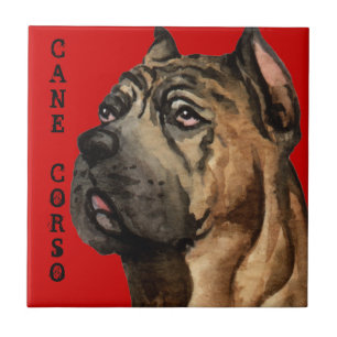 Cane Corso-kleurenblok Tegeltje