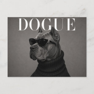 Cane Corso Luxe Mode Editorial Briefkaart