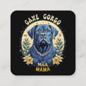 Cane Corso Mama Vierkante Visitekaartje (Achterkant)