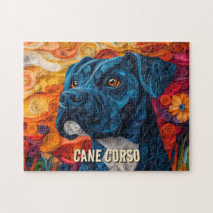 Cane Corso Papier Quilling Art Dog Portret Legpuzzel