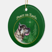 Cane Corso Peace Keramisch Ornament (Links)