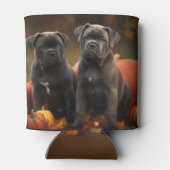 Cane Corso Puppy Herfst Delight Pompoen Blikjeskoeler (Achterkant)