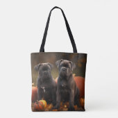 Cane Corso Puppy Herfst Delight Pompoen Draagtas (Achterkant)