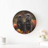 Cane Corso Puppy Herfst Delight Pompoen Grote Klok (Huis)