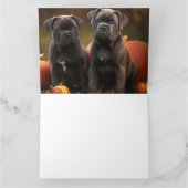 Cane Corso Puppy Herfst Delight Pompoen Kaart (Binnen)