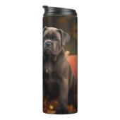 Cane Corso Puppy Herfst Delight Pompoen Thermosbeker (Geroteerd rechts)