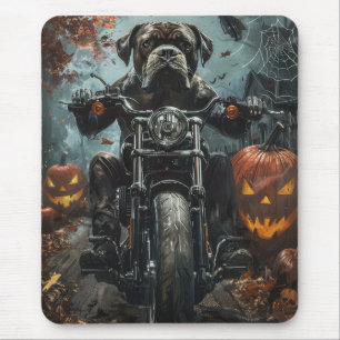 Cane Corso Riding Motorfiets Halloween Scary Muismat