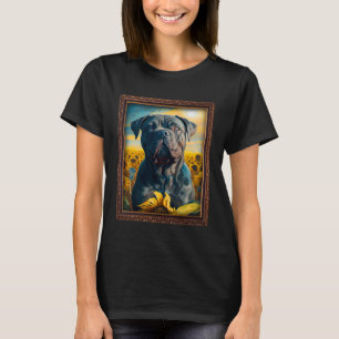 Cane Corso Schilderen Zonnebloem Bloem Moeder Vrou T-shirt