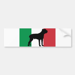cane corso silhouet vlag Italië.png Bumpersticker