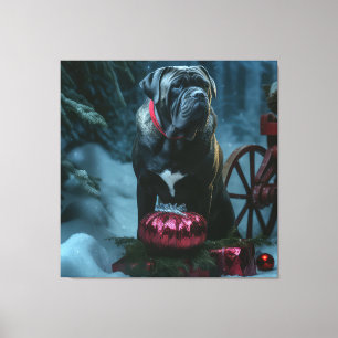 Cane Corso Sneeuwarrenslee Kerstmis Decoratie
