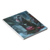 Cane Corso Snowy Sleigh Kerst Decor Notitieblok (Schuin)