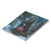 Cane Corso Snowy Sleigh Kerst Decor Notitieblok (Gedraaid)