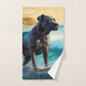 Cane Corso strand surfen schilderij Bad Handdoek (Handdoek)