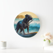 Cane Corso strand surfen schilderij Grote Klok (Huis)
