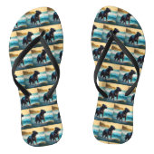 Cane Corso strand surfen schilderij Teenslippers (Voetbed)