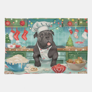 Cane Corso Vakantie Bakken: Feestelijke Kerst Theedoek